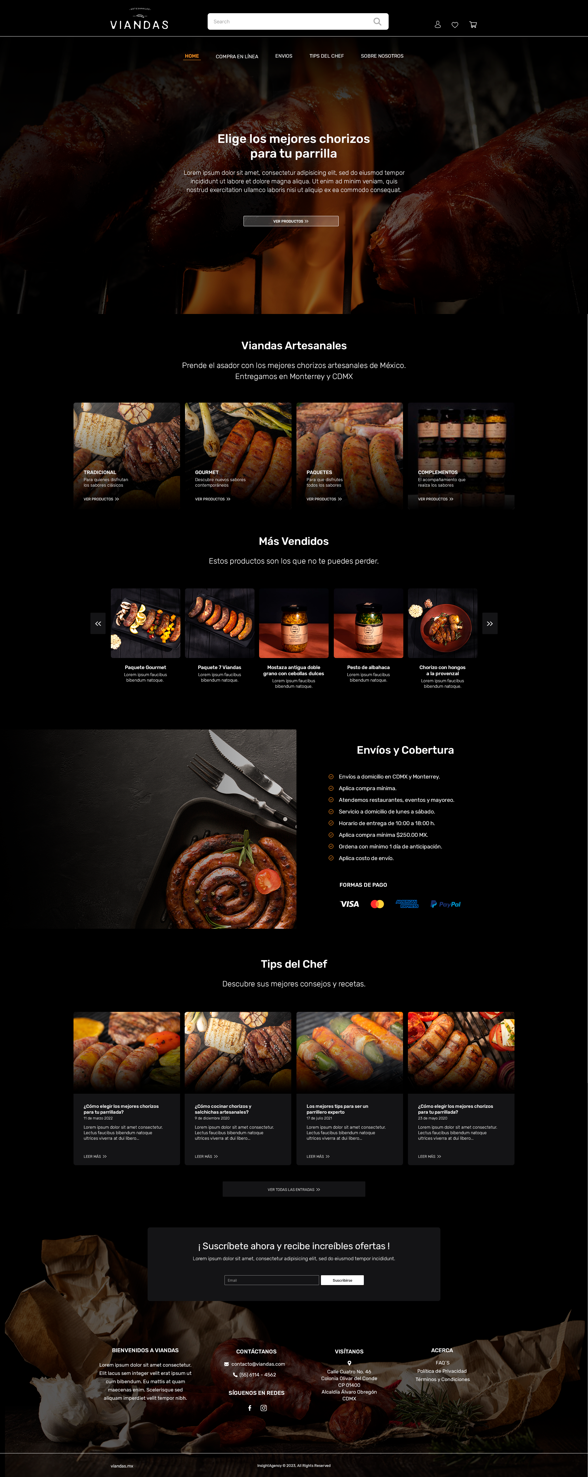 Viandas website